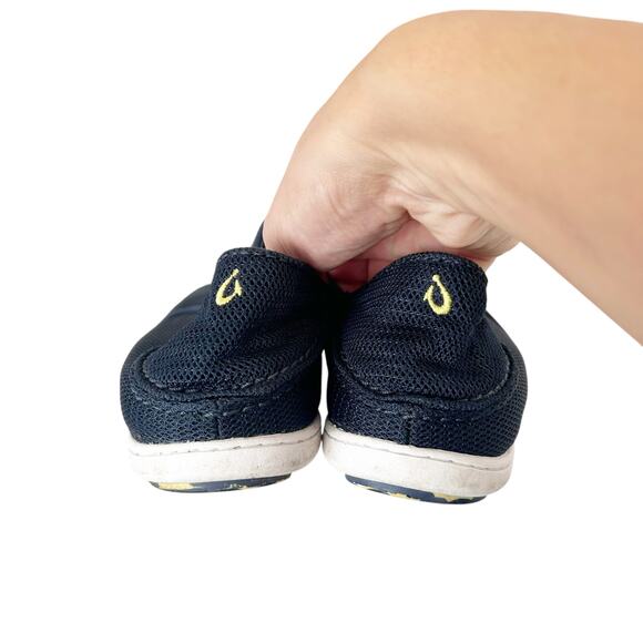 Olukai Navy Blue Nohea Mesh Slip On Sneakers Sz 5Y - Picture 5 of 7